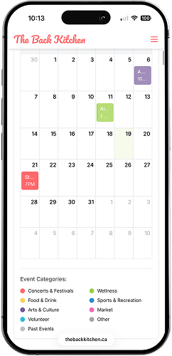 The Back Kitchen website